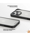Military Grade Certified PanzerGlass ClearCase iPhone 15 Pro Case - Transparent & Black