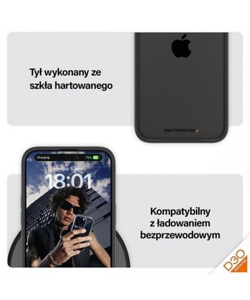 PanzerGlass ClearCase Case for iPhone 15 Pro Max with Military Grade Certification - Transparent and Black