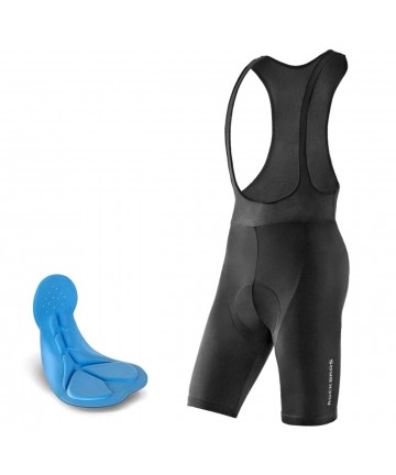 Rockbros RK2002XL bib shorts with XL pad - black