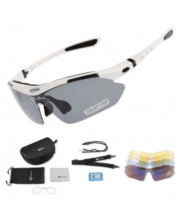 Rockbros 10002 Polarized Cycling Glasses - White
