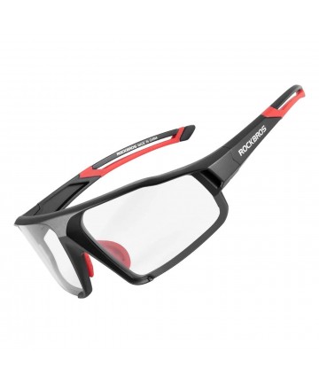 Rockbros SP216BK photochromic UV400 cycling glasses - black and red