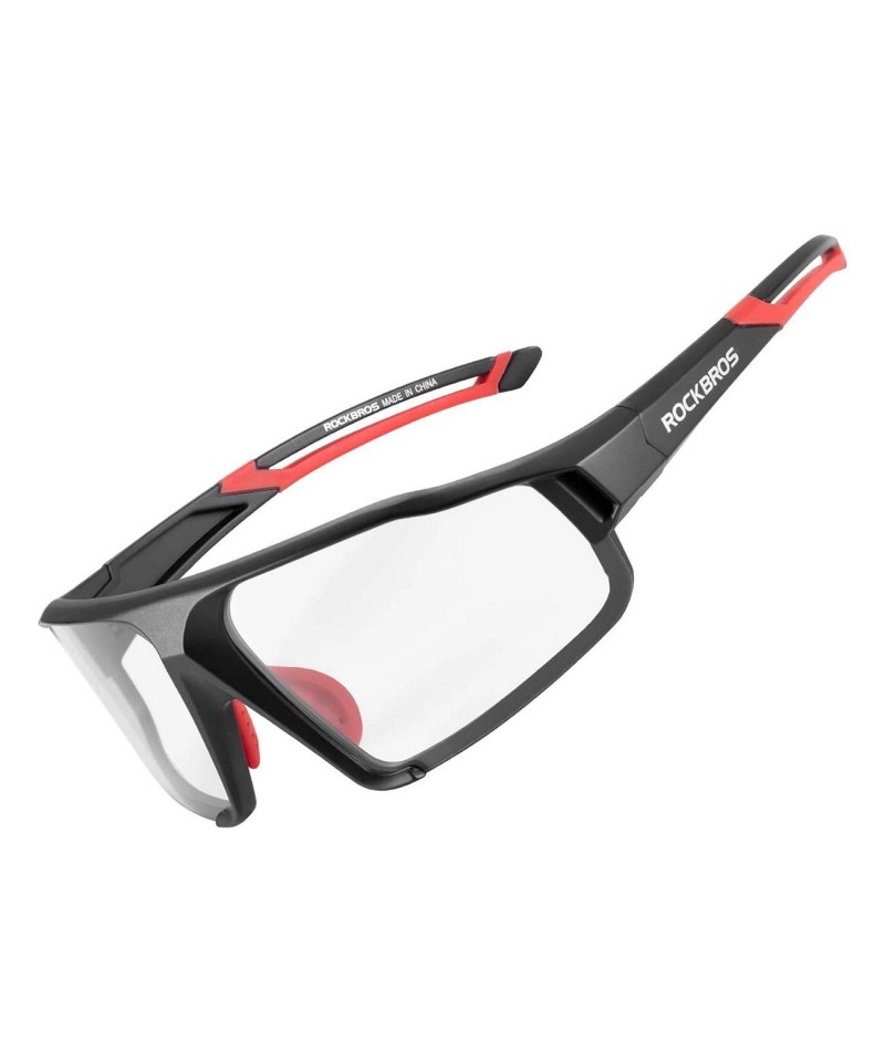 Rockbros SP216BK photochromic UV400 cycling glasses - black and red