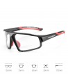Rockbros SP216BK photochromic UV400 cycling glasses - black and red