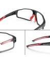 Rockbros SP216BK photochromic UV400 cycling glasses - black and red