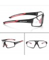Rockbros SP216BK photochromic UV400 cycling glasses - black and red