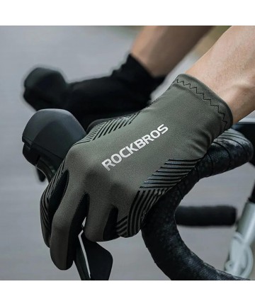 Rockbros 16110006003 shock-absorbing cycling gloves size L - green and black
