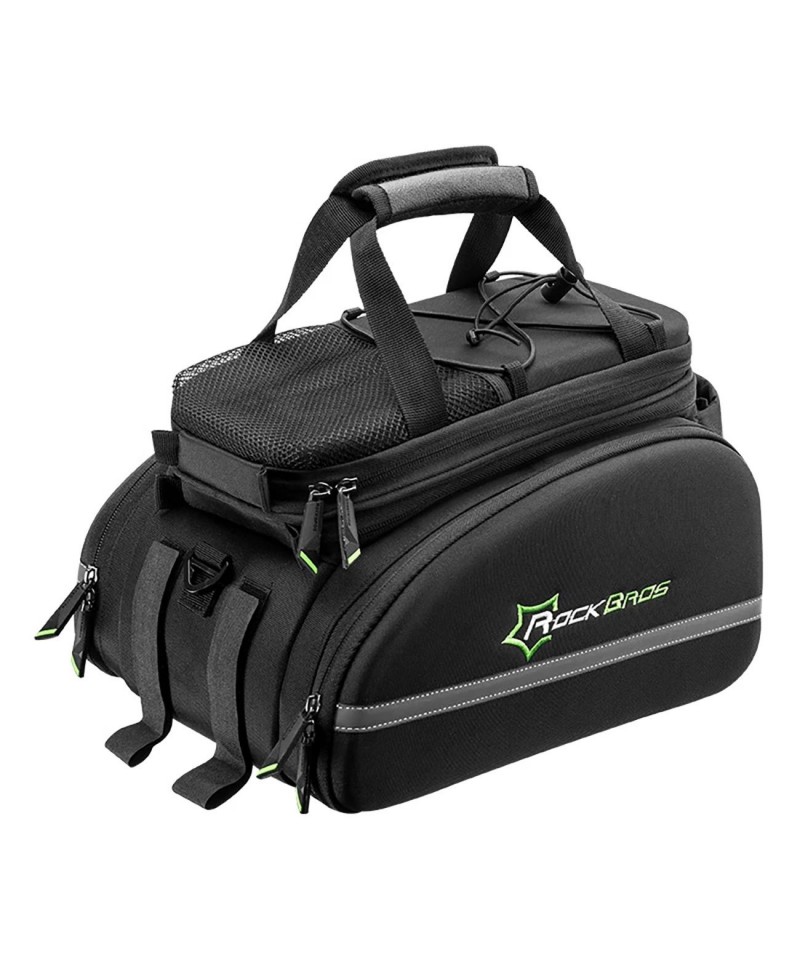 Rockbros A6-03BK bicycle bag for trunk 35 l with fold-out pockets - black