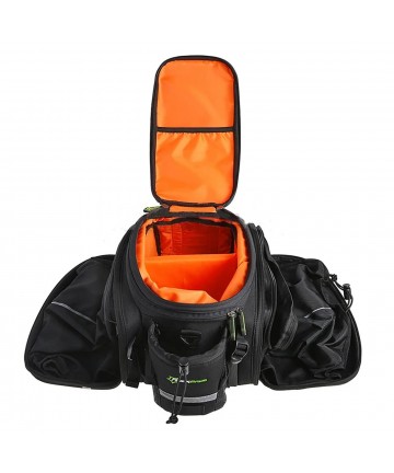 Rockbros A6-03BK bicycle bag for trunk 35 l with fold-out pockets - black