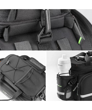 Rockbros A6-03BK bicycle bag for trunk 35 l with fold-out pockets - black