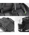 Rockbros A6-03BK bicycle bag for trunk 35 l with fold-out pockets - black