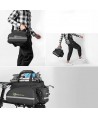 Rockbros A6-03BK bicycle bag for trunk 35 l with fold-out pockets - black