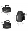 Rockbros A6-03BK bicycle bag for trunk 35 l with fold-out pockets - black