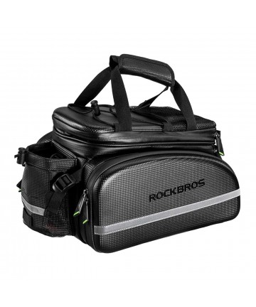 Rockbros A6-6 bicycle bag for trunk, 35 l, with fold-out pockets - black