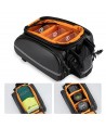 Rockbros A6-6 bicycle bag for trunk, 35 l, with fold-out pockets - black
