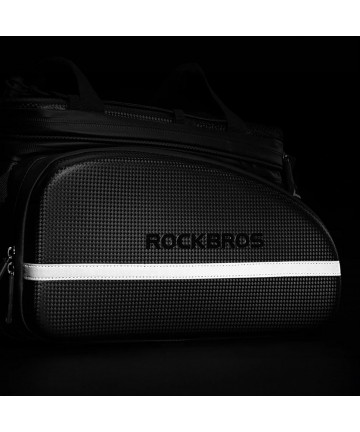 Rockbros A6-6 bicycle bag for trunk, 35 l, with fold-out pockets - black