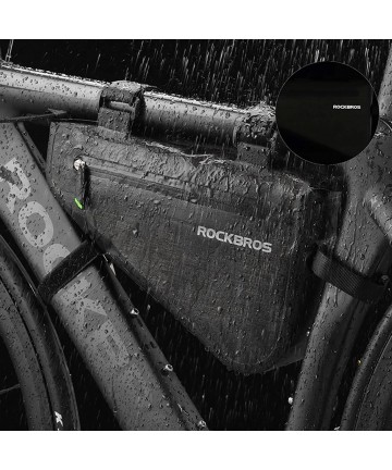 Rockbros AS-017 bicycle frame bag 5 l - dark green