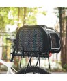 Rockbros 30140028001 transport bicycle bag for cats and dogs - black