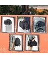 Rockbros 30140028001 transport bicycle bag for cats and dogs - black