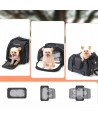 Rockbros 30140028001 transport bicycle bag for cats and dogs - black