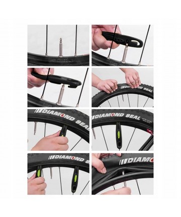 Rockbros QTB004 tire lever set - black (2 pcs in set)