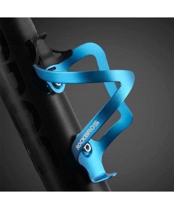 Rockbros 2017-11ABL Aluminum Bike Bottle Holder - Blue