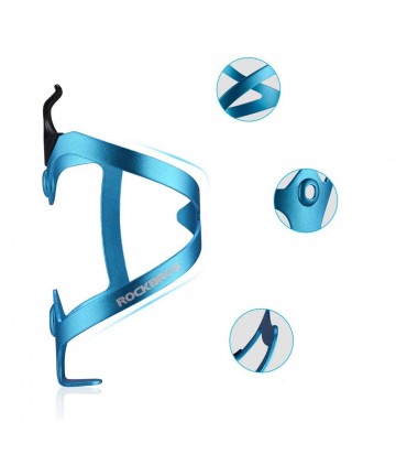 Rockbros 2017-11ABL Aluminum Bike Bottle Holder - Blue