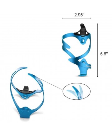 Rockbros 2017-11ABL Aluminum Bike Bottle Holder - Blue