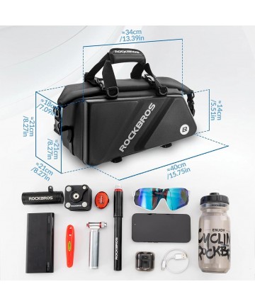 Rockbros 30140090001 bicycle bag for trunk 11.6l - black