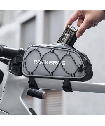Rockbros 3012010901 bicycle frame bag 0.9 l - silver