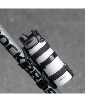 Rockbros 50210064001 Velcro Bike Strap for Bluetooth Speaker or Water Bottle - Black
