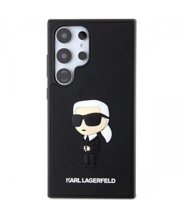 Karl Lagerfeld 3D Rubber Ikonik Case for Samsung Galaxy S24 Ultra - Black