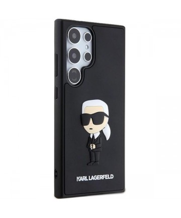 Karl Lagerfeld 3D Rubber Ikonik Case for Samsung Galaxy S24 Ultra - Black