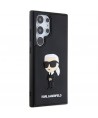 Karl Lagerfeld 3D Rubber Ikonik Case for Samsung Galaxy S24 Ultra - Black