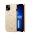 Guess GUHCP14SHGGSHD iPhone 14 6.1" gold/gold hard case Glitter Script