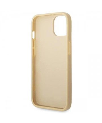 Guess GUHCP14SHGGSHD iPhone 14 6.1" gold/gold hard case Glitter Script