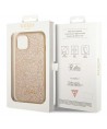 Guess GUHCP14SHGGSHD iPhone 14 6.1" gold/gold hard case Glitter Script