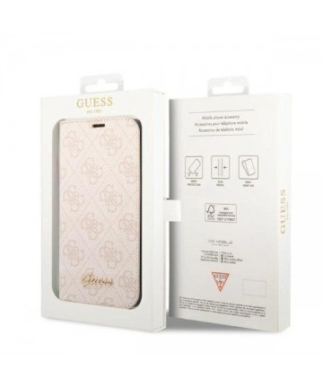 Guess GUBKP14XHG4SHP iPhone 14 Pro Max 6.7 "pink / pink book 4G Vintage Gold Logo