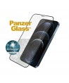 PanzerGlass E2E Super+ Microfracture antibacterial tempered glass for iPhone 12 Pro Max - with black frame