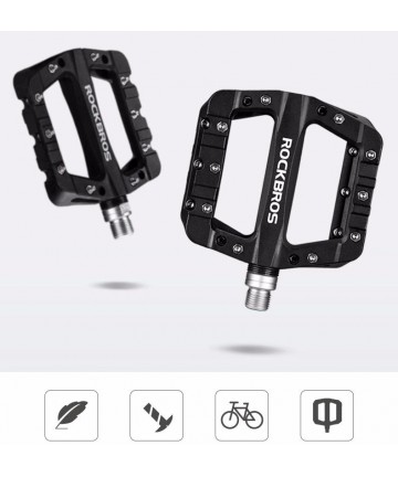 Rockbros 2017-12CBK Nylon Bicycle Pedal Set - Black