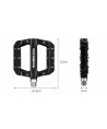 Rockbros 2017-12CBK Nylon Bicycle Pedal Set - Black