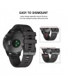 Tech-Protect Smooth Strap for Garmin Fenix 3 / 5X / 3HR / 5X Plus / 6X / 6X Pro / 7X - Black