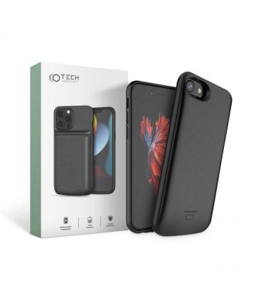 Tech-Protect Battery Pack Case for iPhone 6 / 6S / 7 / 8 / SE 2020 / 2022 with 3200mAh Powerbank - Black