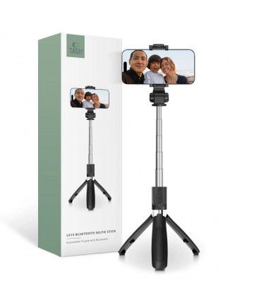 Tech-Protect L01S Bluetooth Selfie Stick with Tripod up to 70cm - Black