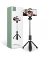 Tech-Protect L01S Bluetooth Selfie Stick with Tripod up to 70cm - Black