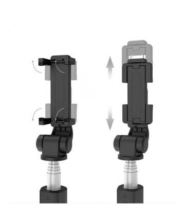 Tech-Protect L01S Bluetooth Selfie Stick with Tripod up to 70cm - Black