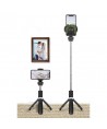 Tech-Protect L01S Bluetooth Selfie Stick with Tripod up to 70cm - Black