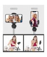 Tech-Protect L01S Bluetooth Selfie Stick with Tripod up to 70cm - Black