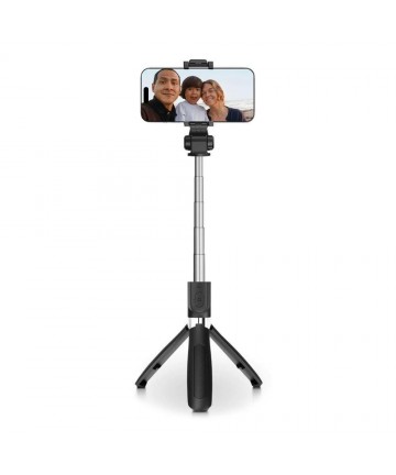 Tech-Protect L01S Bluetooth Selfie Stick with Tripod up to 70cm - Black