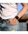 Tech-Protect LeatherFit Strap for Apple Watch 4 / 5 / 6 / 7 / 8 / 9 / SE / Ultra 1 / 2 (42/44/45/49 mm) - Brown