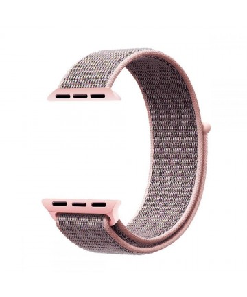 Tech-Protect Nylon Strap for Apple Watch 4 / 5 / 6 / 7 / 8 / 9 / SE (38/40/41 mm) - Pink